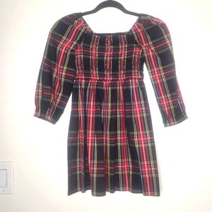 CREWCUTS Cotton-blend poplin smocked midi dress SIZE 6 KIDS